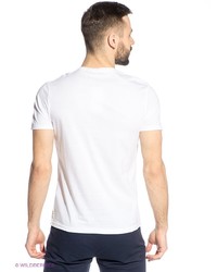 Мужская белая футболка с принтом от Oodji