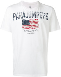Мужская белая футболка с принтом от Parajumpers