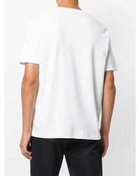Мужская белая футболка с принтом от Jil Sander
