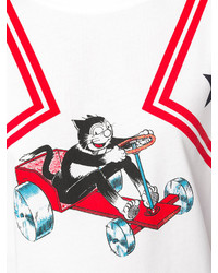 Женская белая футболка с принтом от Stella McCartney