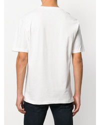 Мужская белая футболка с принтом от Pierre Balmain