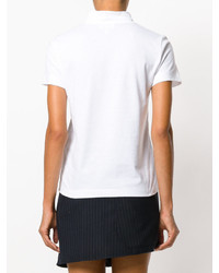 Женская белая футболка с принтом от A.P.C.