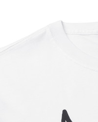 Мужская белая футболка с принтом от Paul Smith