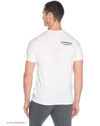 Мужская белая футболка с принтом от Reebok