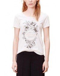 Женская белая футболка с принтом от s.Oliver