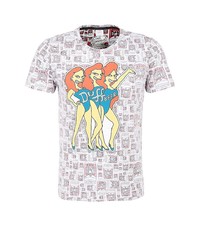 Мужская белая футболка с принтом от s.Oliver