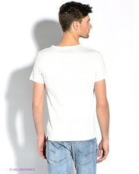 Мужская белая футболка с принтом от Strellson