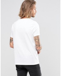 Мужская белая футболка с принтом от Asos