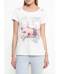 Женская белая футболка с принтом от Tom Tailor