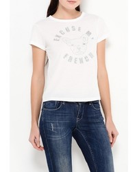 Женская белая футболка с принтом от Topshop