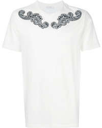 Мужская белая футболка с принтом от Versace