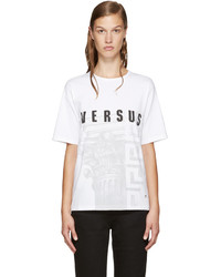 Женская белая футболка с принтом от Versus