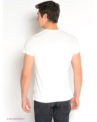 Мужская белая футболка с принтом от Wrangler