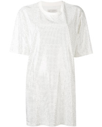 Женская белая футболка с украшением от Faith Connexion