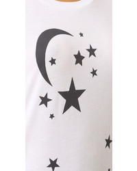 Женская белая футболка со звездами от South Parade