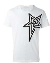 Мужская белая футболка со звездами от Pierre Balmain