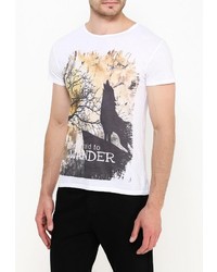 Мужская белая футболка от Aarhon