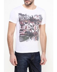 Мужская белая футболка от Aarhon