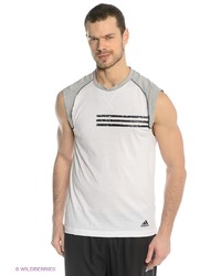 Мужская белая футболка от adidas