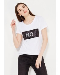 Женская белая футболка от adL