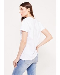 Женская белая футболка от adL