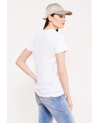 Женская белая футболка от adL