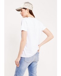 Женская белая футболка от adL