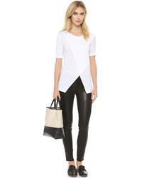 Женская белая футболка от David Lerner