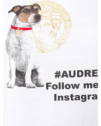 Женская белая футболка от Versace