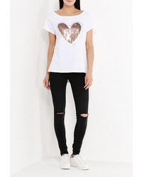 Женская белая футболка от B.Style