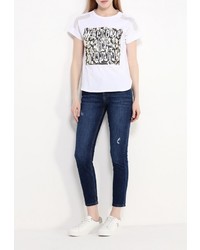 Женская белая футболка от B.Style