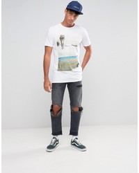 Мужская белая футболка от Globe