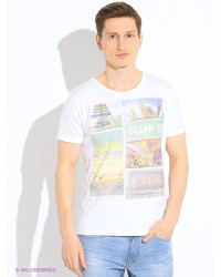 Мужская белая футболка от Broadway