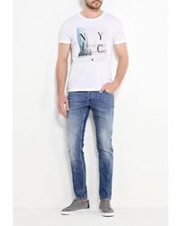 Мужская белая футболка от Broadway