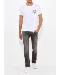 Мужская белая футболка от Broadway