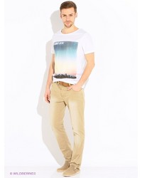 Мужская белая футболка от Broadway