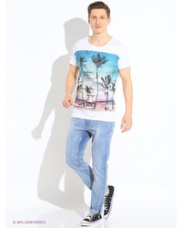 Мужская белая футболка от Broadway