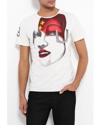 Мужская белая футболка от Bruebeck