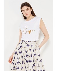 Женская белая футболка от Bruebeck