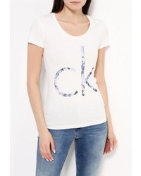 Женская белая футболка от Calvin Klein Jeans