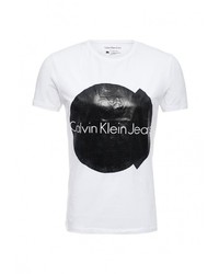 Мужская белая футболка от Calvin Klein Jeans