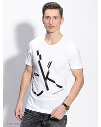 Мужская белая футболка от Calvin Klein