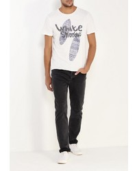 Мужская белая футболка от Celio