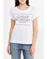 Женская белая футболка от Cheap Monday