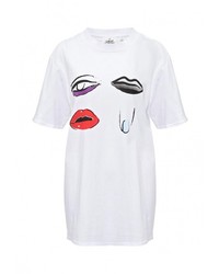 Женская белая футболка от Cheap Monday