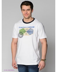 Мужская белая футболка от Claudio Campione