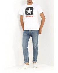 Мужская белая футболка от Converse