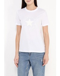 Женская белая футболка от Converse