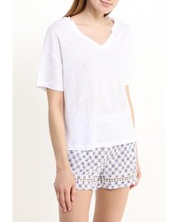 Женская белая футболка от Coquelicot