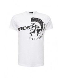 Мужская белая футболка от Diesel